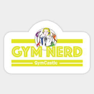 Gym Nerd (yellow) Sticker